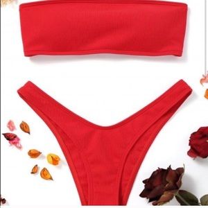 Red Zaful bikini